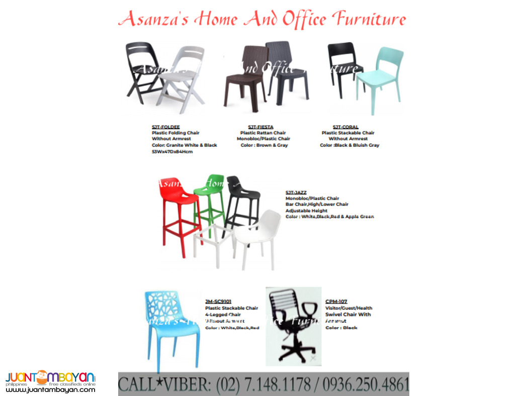 STACKABLE / PLASTIC CHAIR ( FACTORY PRICE )