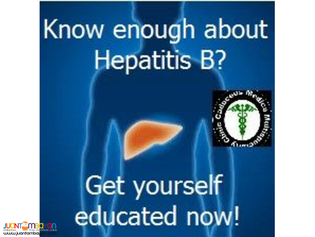 Hepa B is a serious problem. Come visit us.