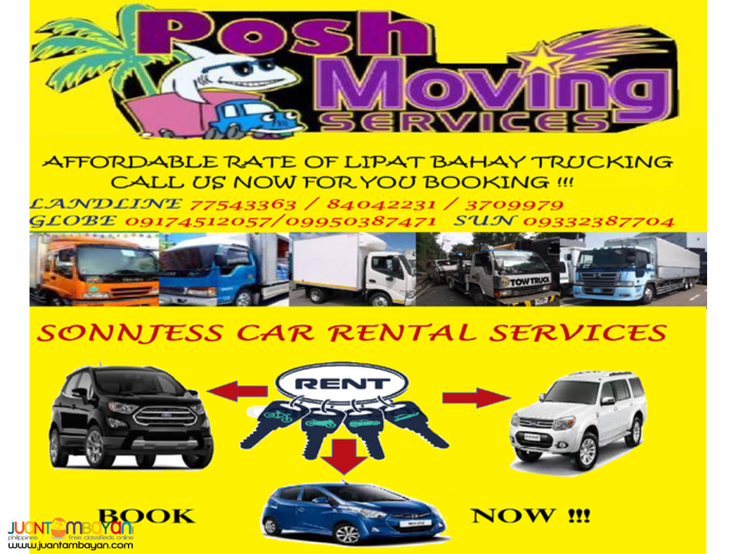 JPOSH LIPAT BAHAY PACKING SERVICES AND CAR RENTAL