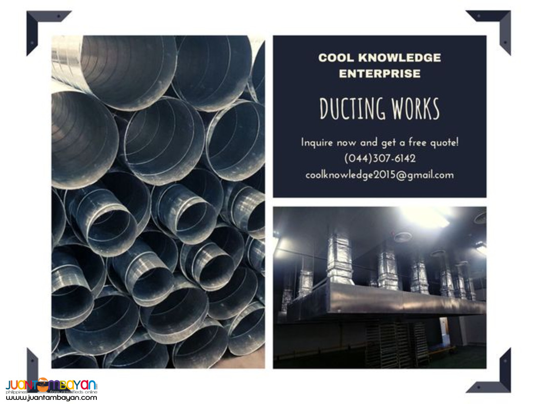Supply and Installation of Ducting Works Bulacan NCR Area