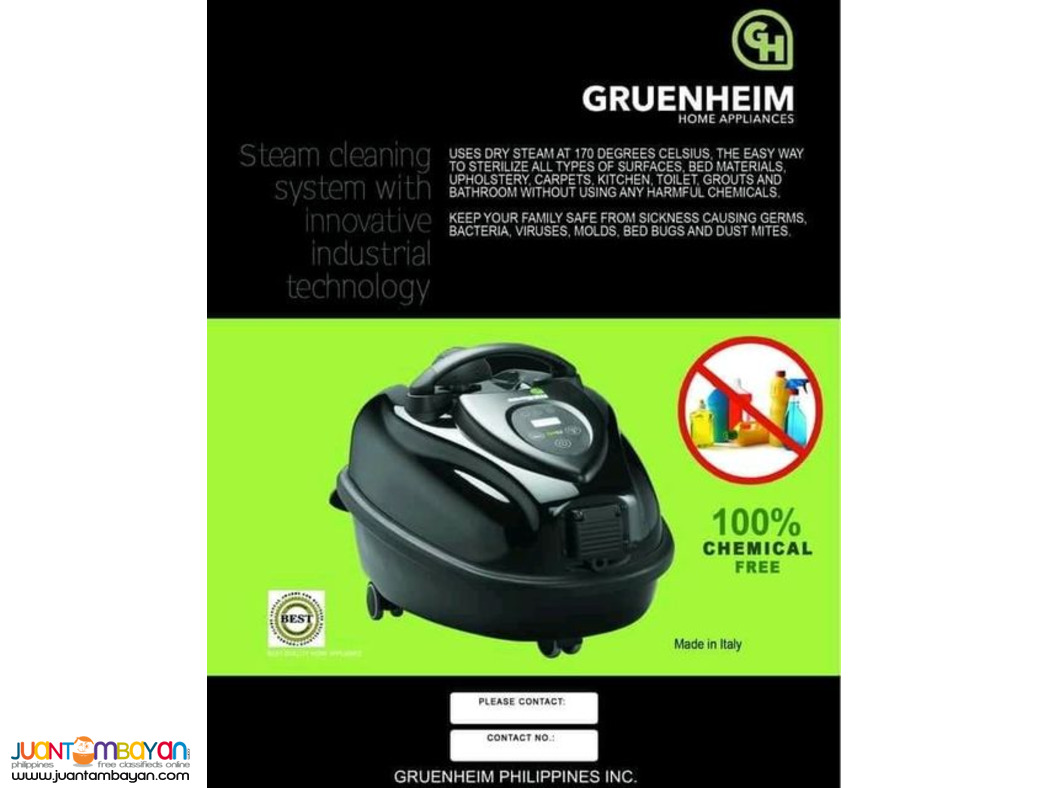 Gruenheim steam cleaning system