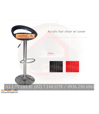 ACRYLIC BAR CHAIR WITH COVER✨