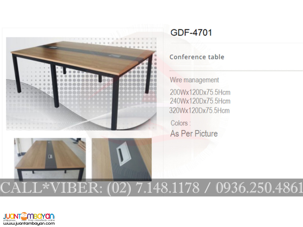 CONFERENCE TABLE (With Wire Management)✨FACTORY PRICE