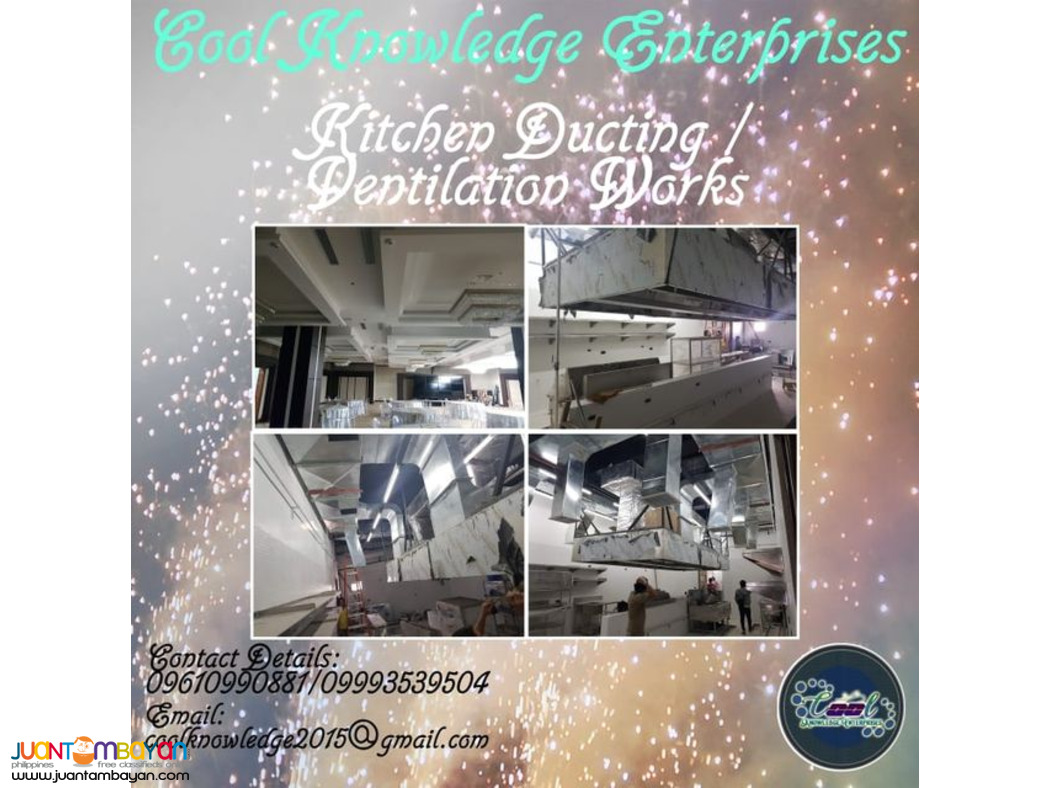 Kitchen Ducting/Ventilation Works** We do Installation and supply