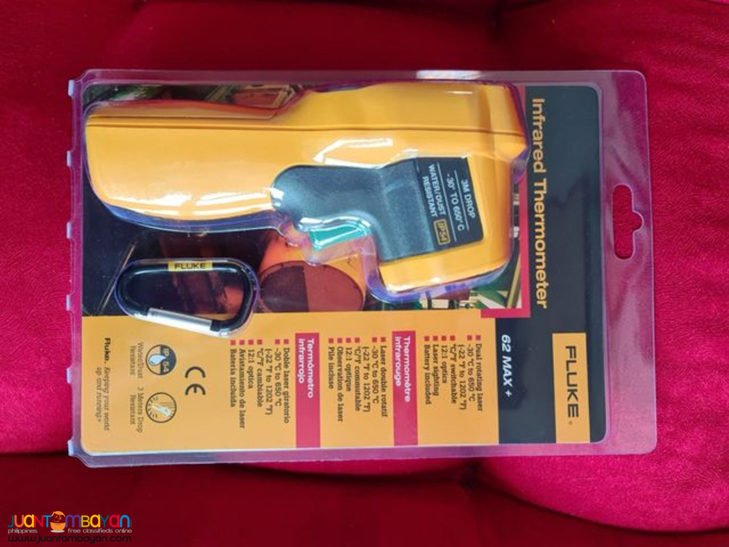 Infrared Thermometer, Fluke 62 Max Plus, IR Thermometer, Fluke