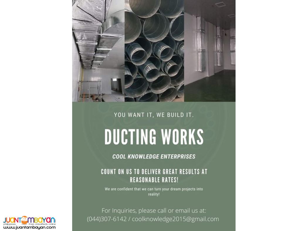 Ducting Works for Commercial and Industrial Establishments