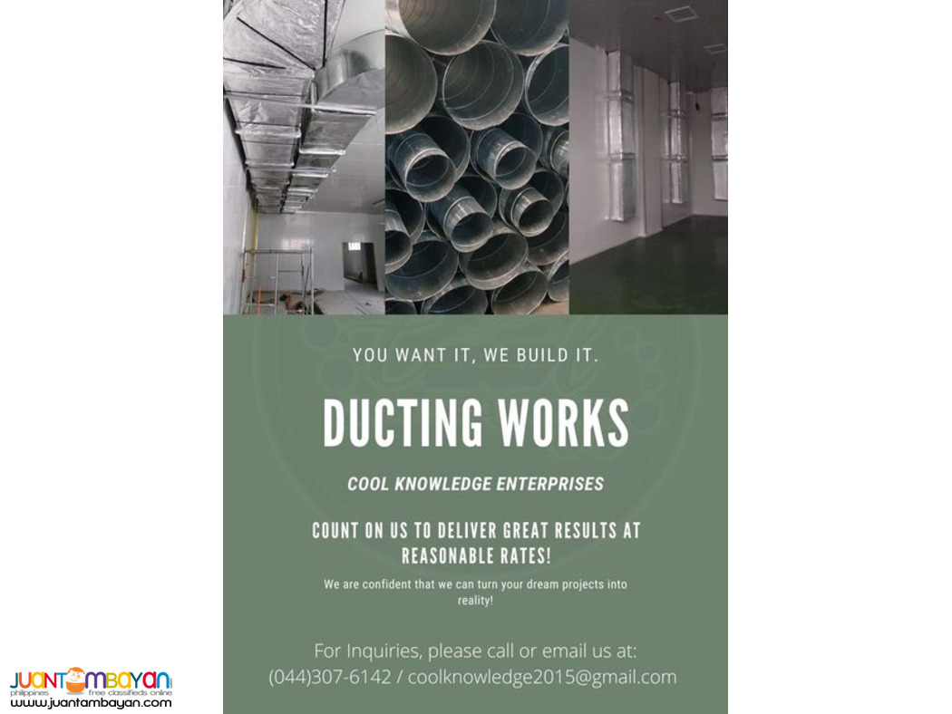 Ducting Works for Commercial and Industrial Establishments Ducting Works for Commercial and Industrial Establishments