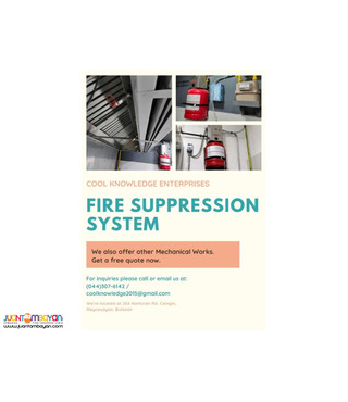 Gas Line and Fire Suppression System