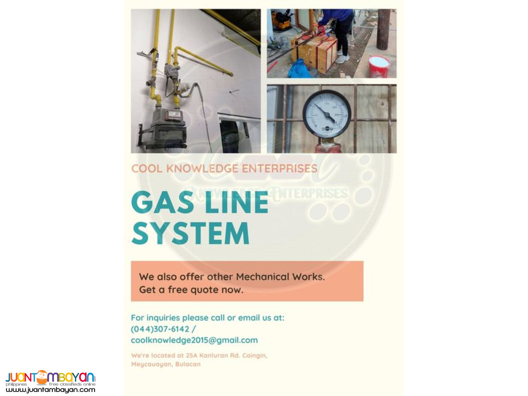 Gas Line and Fire Suppression System