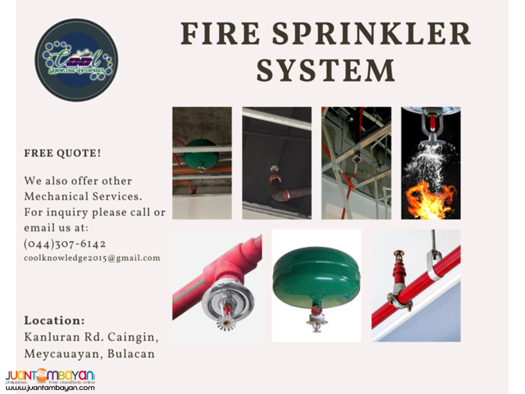 Fire Sprinkler System Bulacan Fire Sprinkler System Bulacan