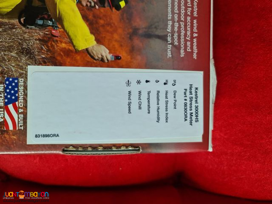 Kestrel 3000HS, Heat Stress Meter, Pocket Weather Meter