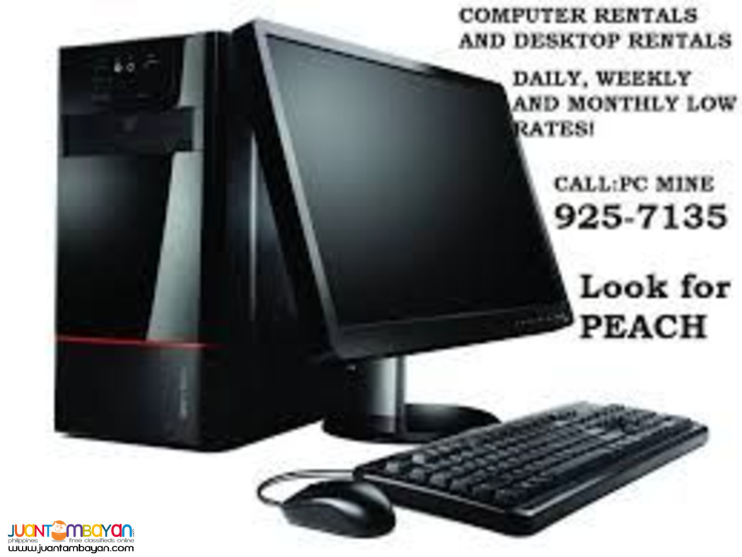 Computer Rentals I Desktop Rentals I PC Rentals