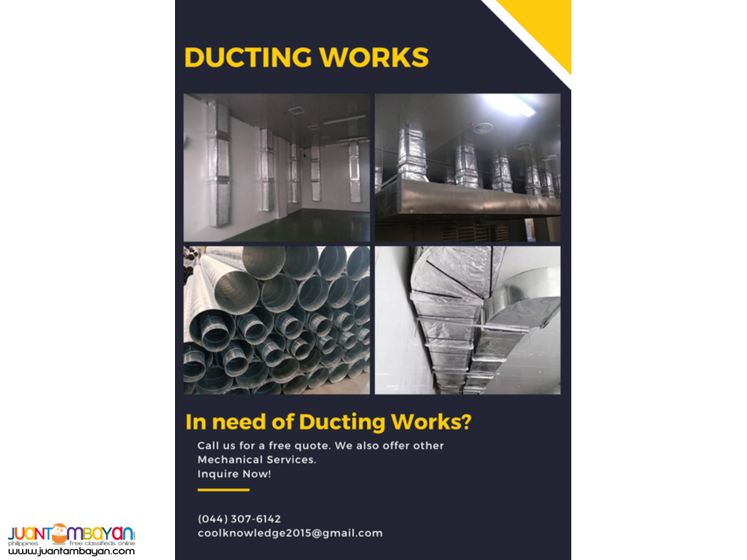 Ducting Works for commercial and Industrial Establishments Ducting Works for commercial and Industrial Establishments