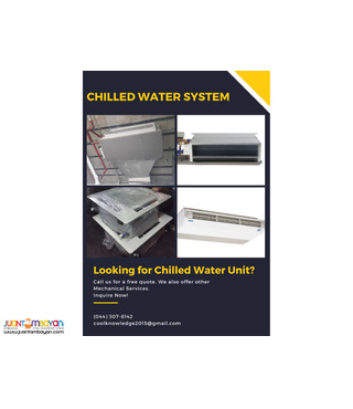 Chilled Water System. Supply Installation. CHW. NCR