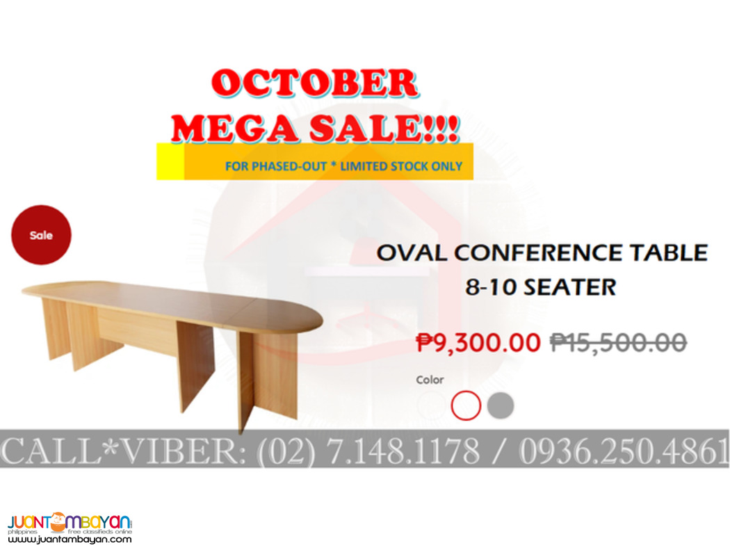  Oval Conference Table / October MEGA SALE !!!