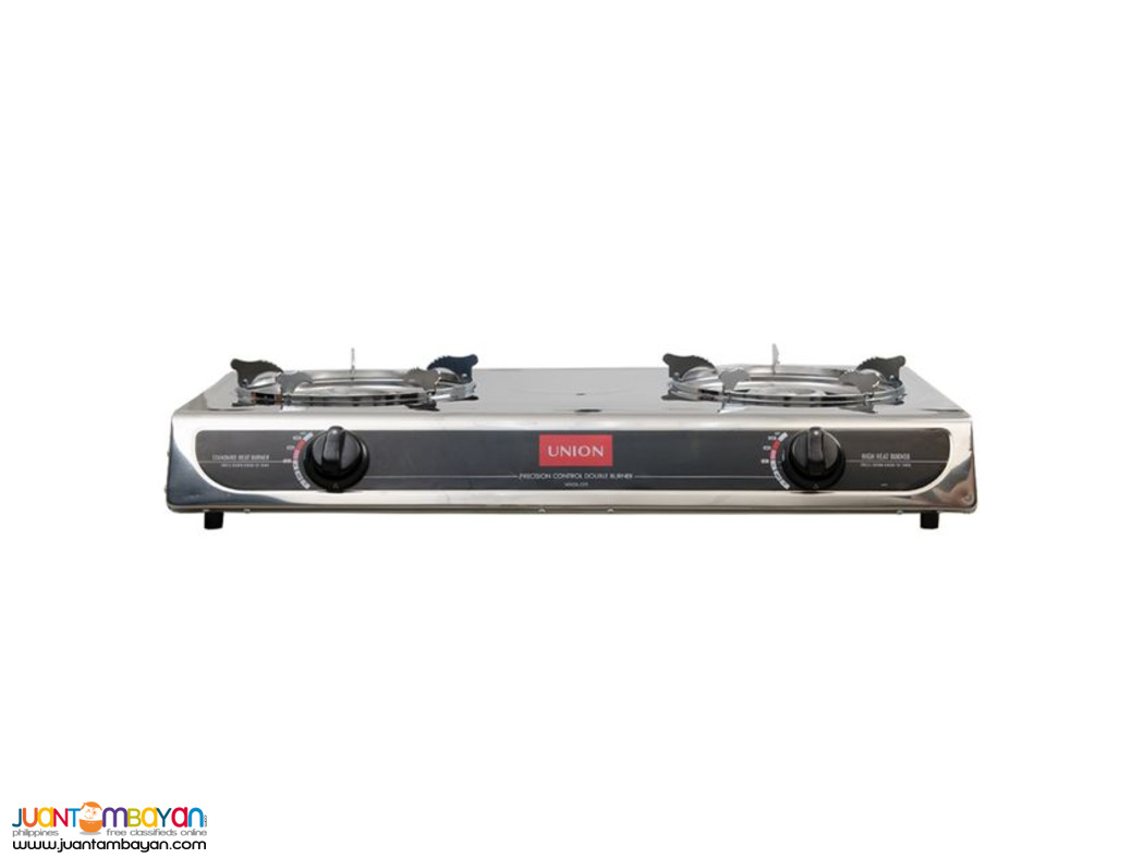 Union Double Burner Precision Heating Gas Stove For Sale