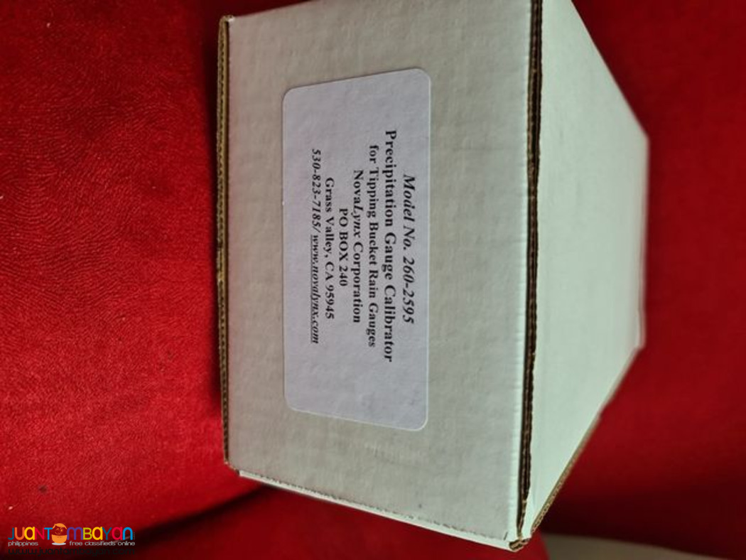 Tipping Bucket Rain Gauge Calibrator, Rain Gauge, Novalynx