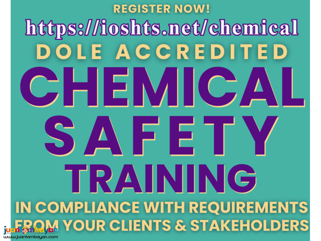 Chemical Safety Training DOLE Accredited Specialized Safety Training