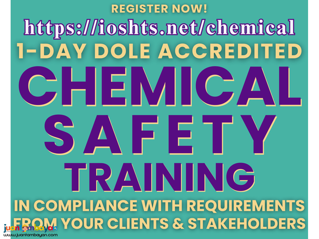 Chemical Safety Training DOLE Accredited Specialized Safety Training