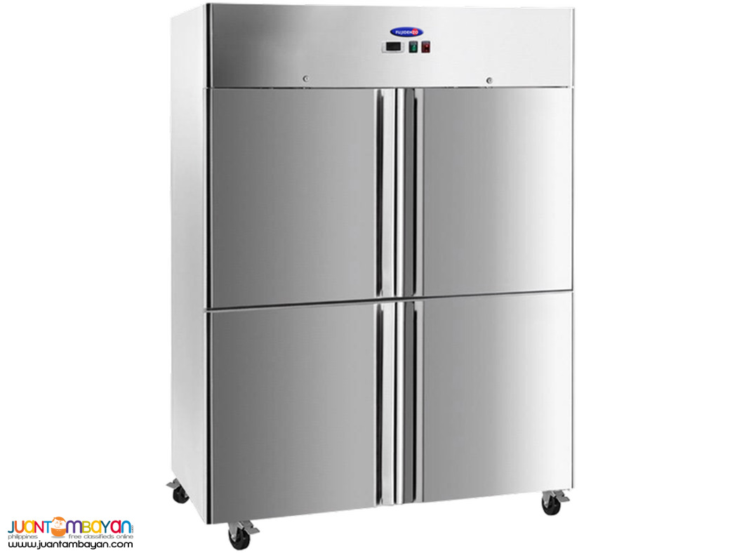 Fujidenzo 38 Cu Ft 4 Door Commercial Stainless Steel Door Freezer