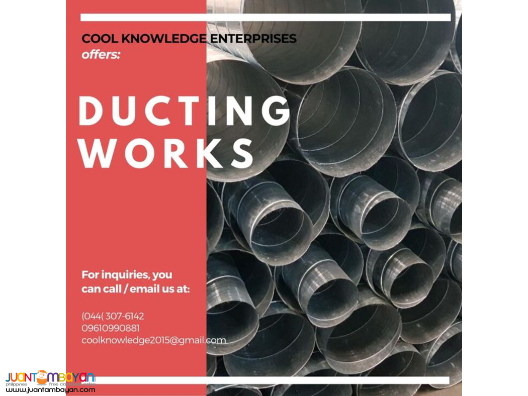 Supply & Installation - Ducting Works - Bulacan