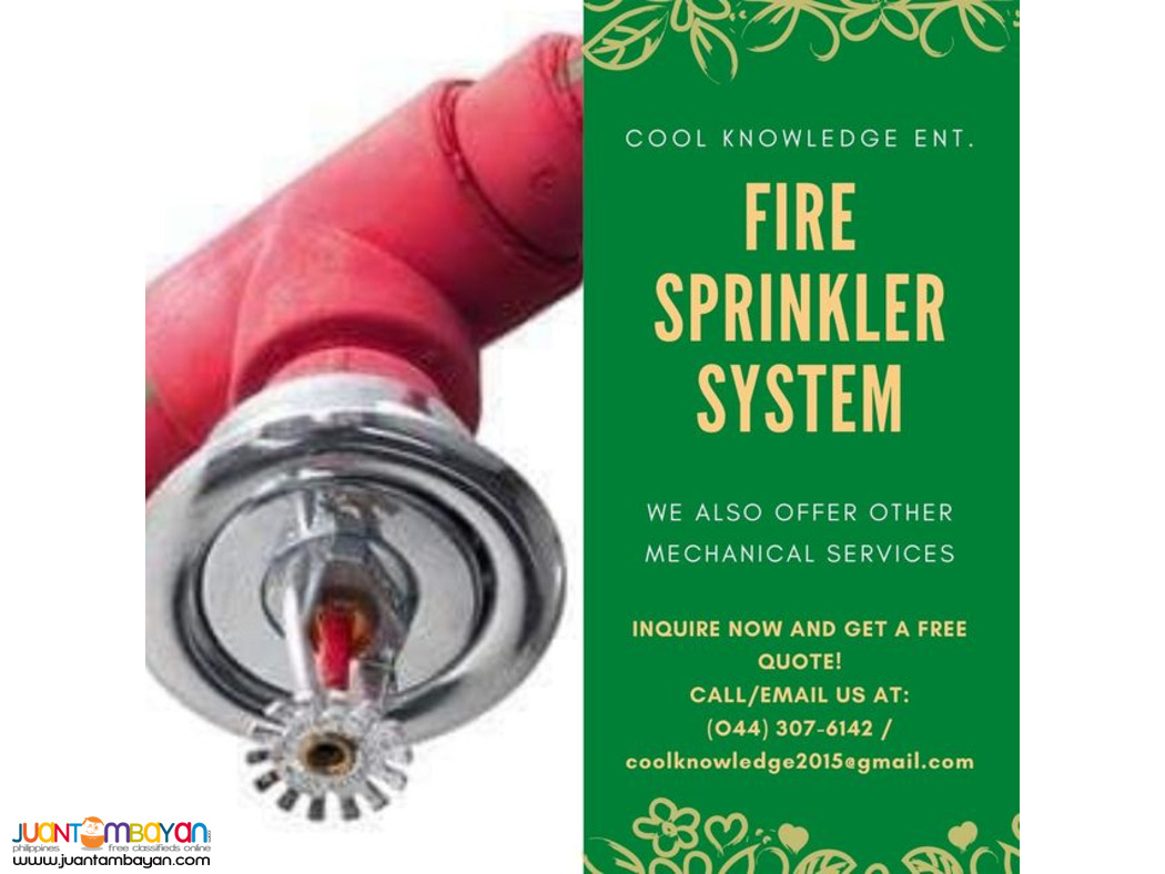 Fire Sprinkler / Supply & Install / Bulacan Fire Sprinkler / Supply & Install / Bulacan