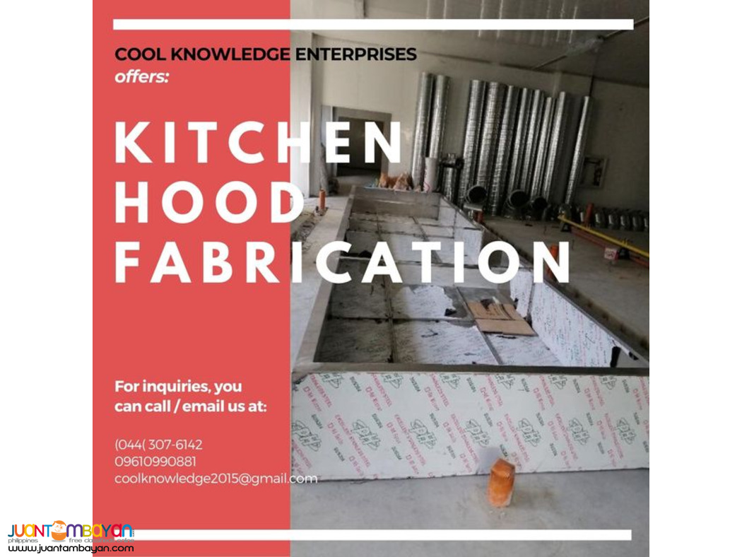 Kitchen Hood - Supply & Installation - Bulacan Kitchen Hood - Supply & Installation - Bulacan