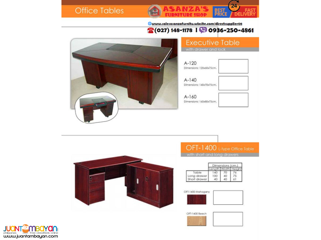 Office Staff/Executive Table -FACTORY PRICE-