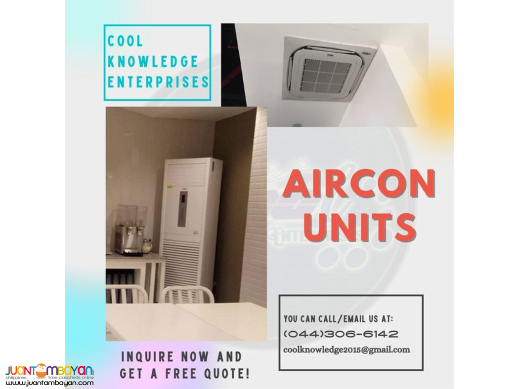 Supply - Installation / Air Condition Unit / Bulacan Supply - Installation / Air Condition Unit / Bulacan