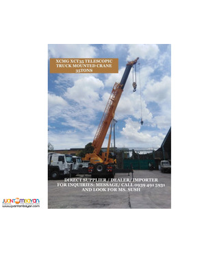 35TONS TELESCOPIC MOBILE TRUCK MOUNTED CRANE XCMG XCT35