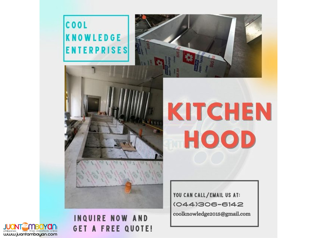 Kitchen Hood --- Supply and Install Kitchen Hood --- Supply and Install