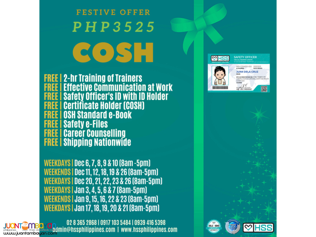 Safety Officer 02 Training | BOSH oR COSH