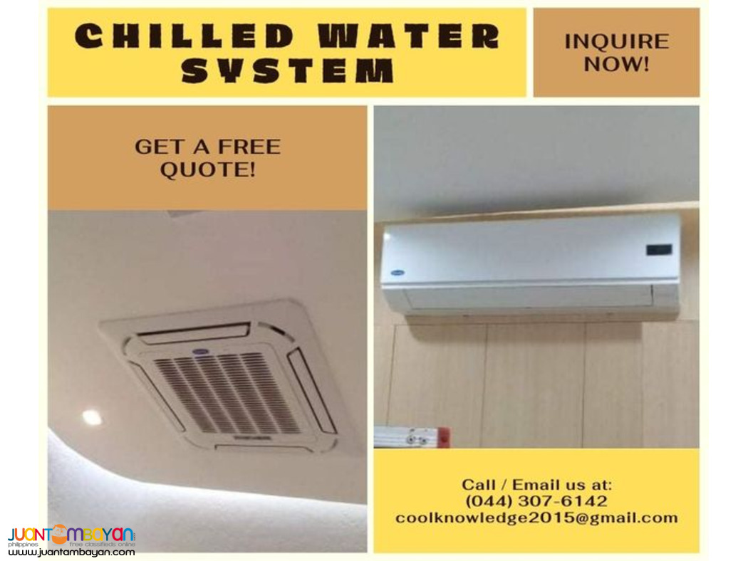 Chilled Water -- Installation & Supply Chilled Water -- Installation & Supply