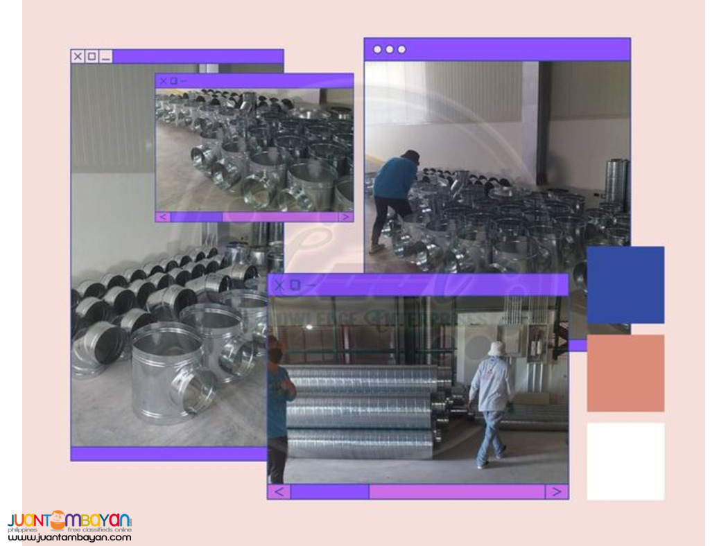 Works/CKE Bulacan Spiral Ducting ** Supplies/Install
