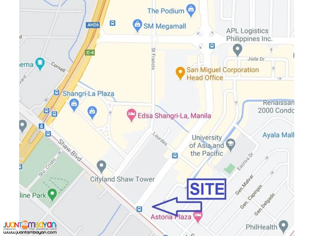 Pasig office for Sale near Shangrila Mall and EDSA