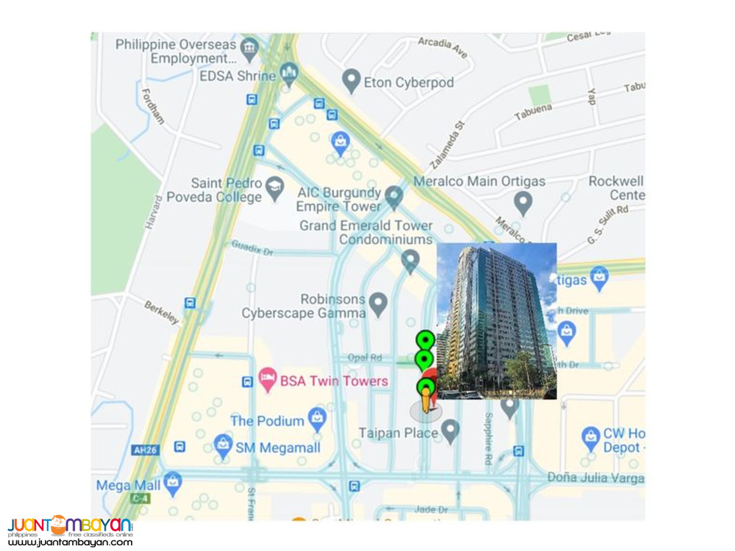 Office space for Sale near Robinsons Galleria in Pasig City