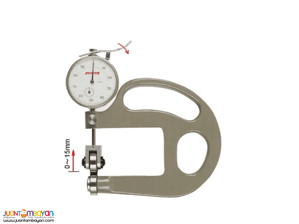 Thickness Gauge, Roller Type Dial Thickness Gauge, Peacock HR-1