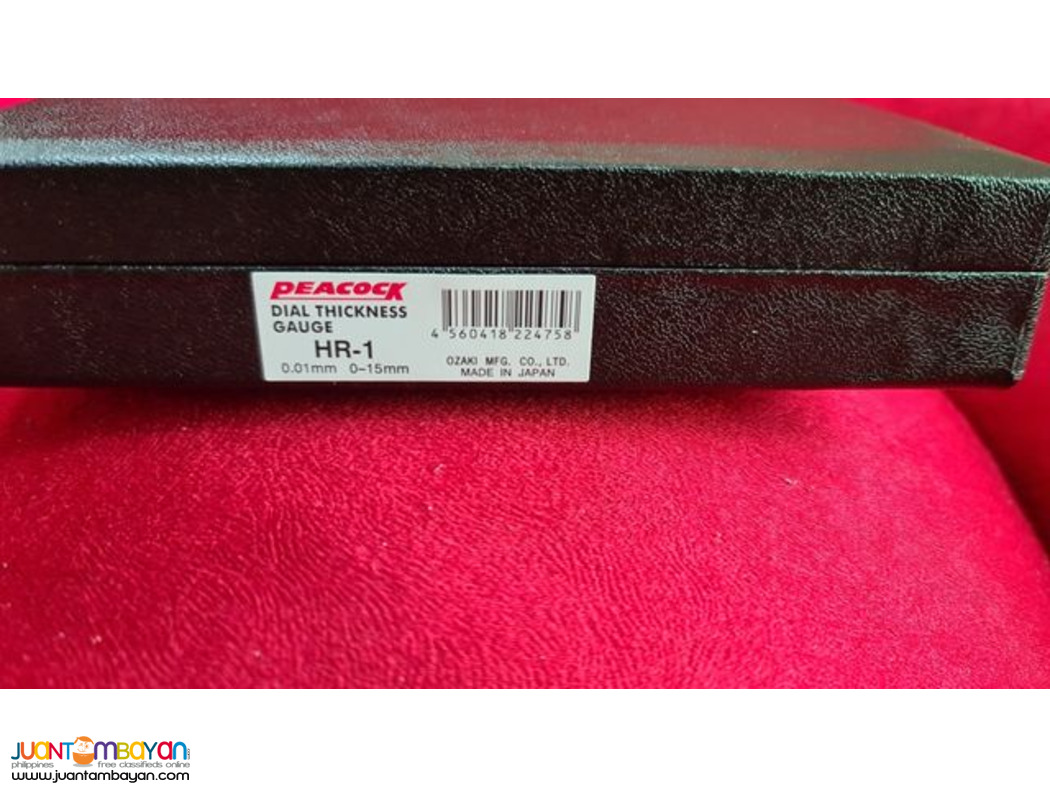 Thickness Gauge, Roller Type Dial Thickness Gauge, Peacock HR-1
