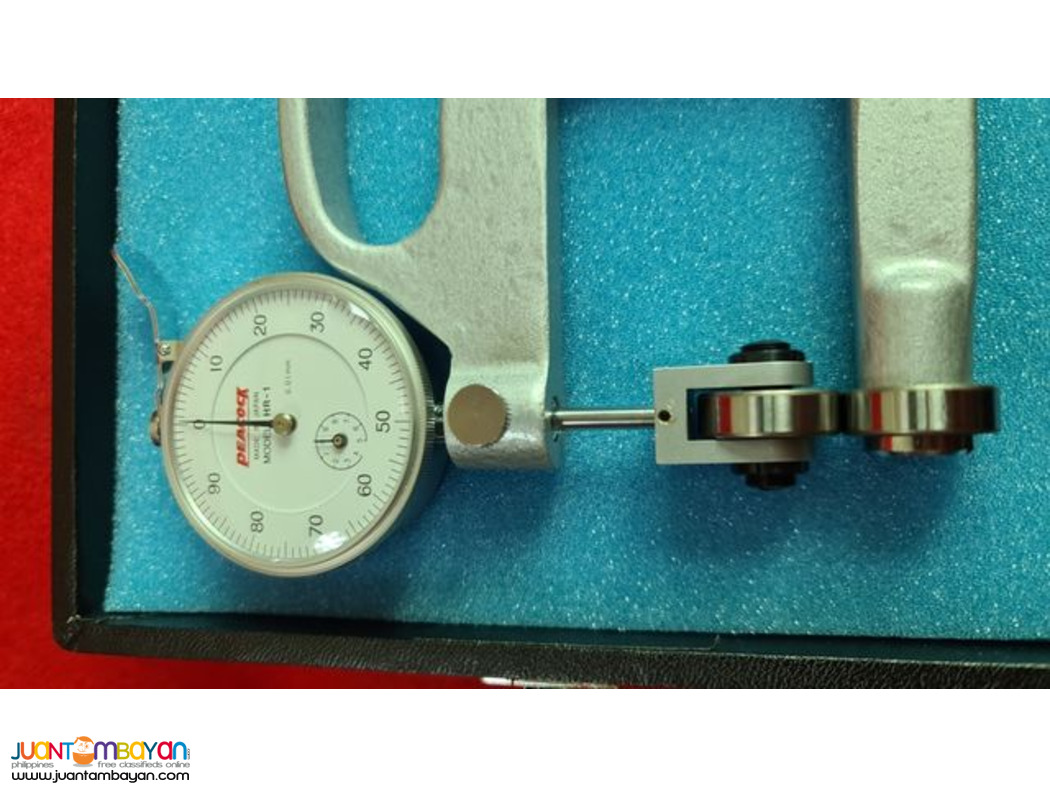 Thickness Gauge, Roller Type Dial Thickness Gauge, Peacock HR-1