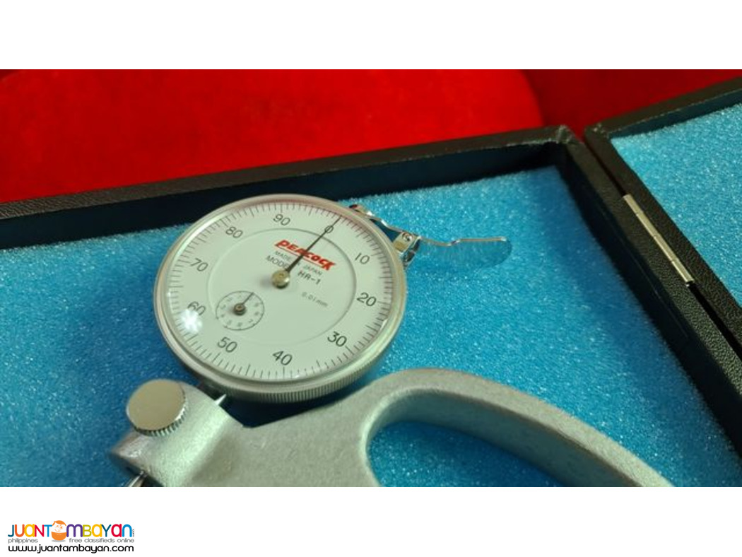 Thickness Gauge, Roller Type Dial Thickness Gauge, Peacock HR-1