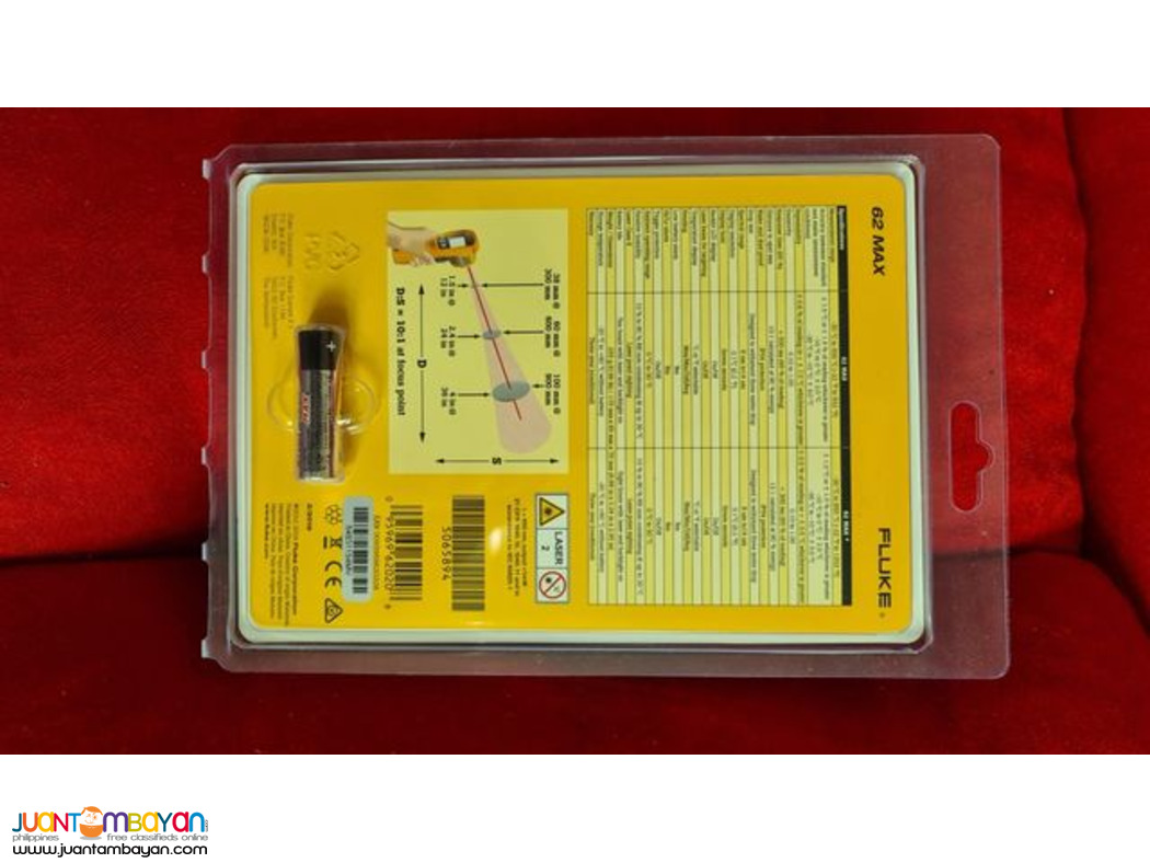 Fluke 62 Max IR Thermometer, Fluke 62 Max, Infrared Thermometer