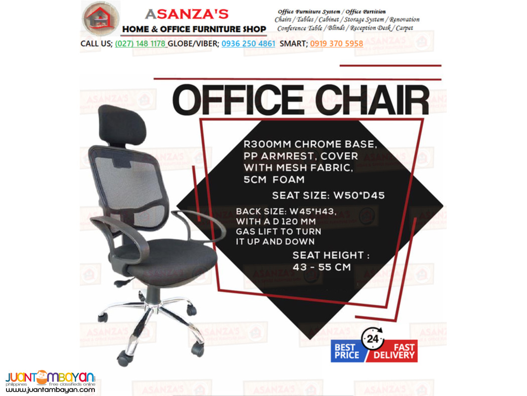 OFFICE STAFF/VISITOR/HIGHBACK CHAIR/FACTORY PRICE