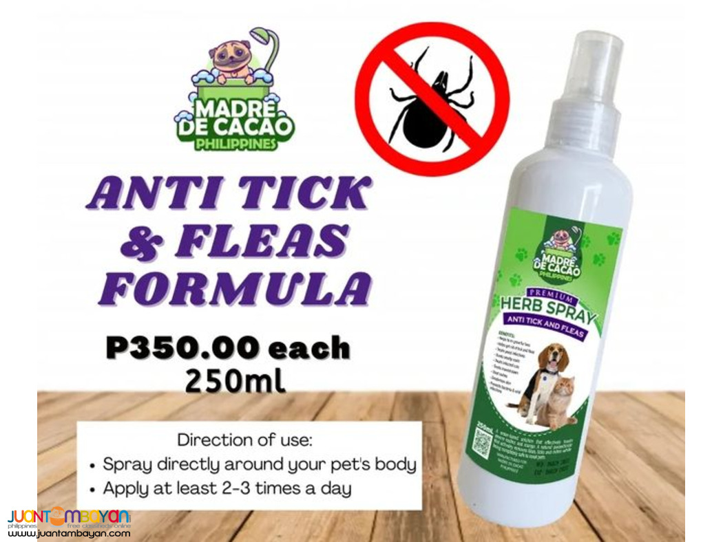Madre de cacao premium organic herb spray for cats & dogs