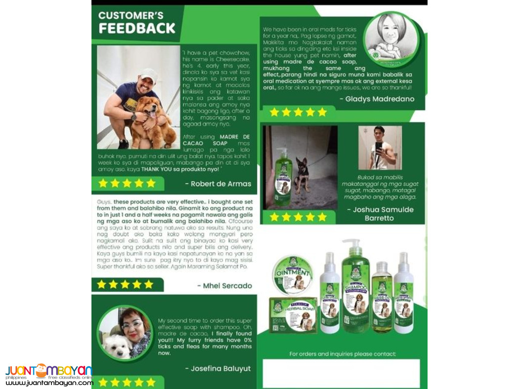 Madre de cacao premium organic herb spray for cats & dogs