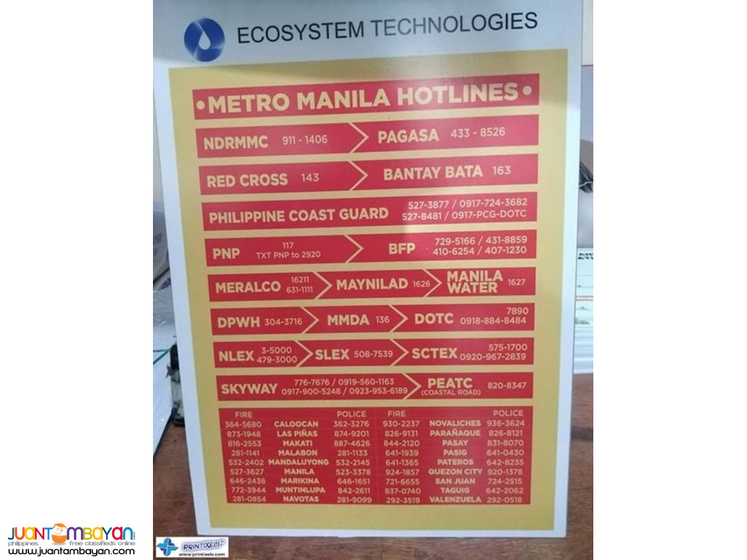 Customized Sintra Board Signages Philippines