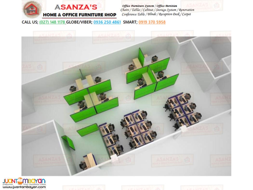 MODERN DESIGN / CUBICLE WORKSTATION / OFFICE PARTITION*