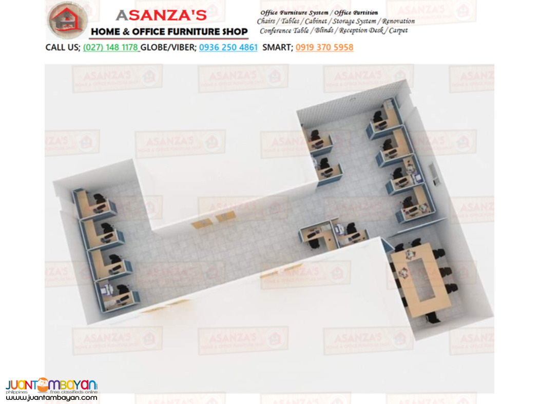 MODERN DESIGN / CUBICLE WORKSTATION / OFFICE PARTITION*