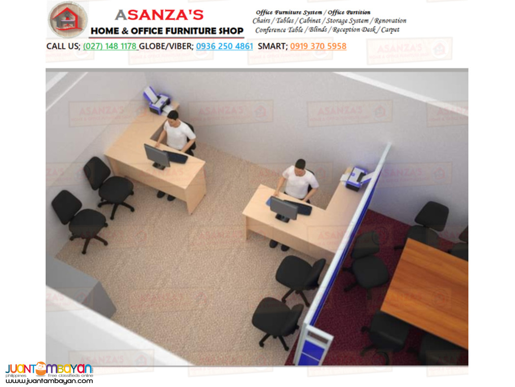 DIVIDER / L-TYPE DESK CUSTOM MADe / DESK / CHAIRS / FACTORY PRICE