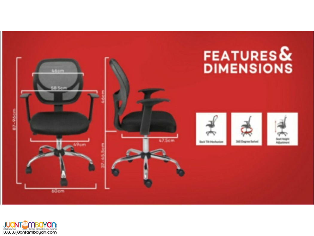 Mid Black Mesh Office Chair / Factory Price