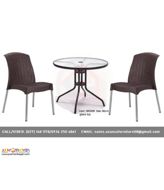 Plastic Rattan-Table & Chair Factory Price